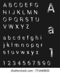 silver art alphabet