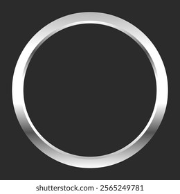 Silver Award Badge Design with Circle Shape