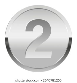 Silver award medal for sport and games