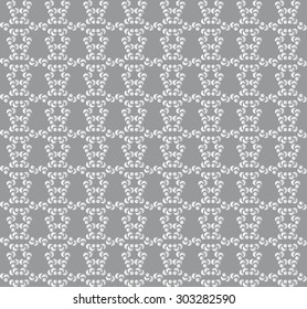Silver background with decorative pearl grey