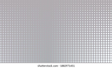 Silver background with halftone effect. Pop art style. Design element, border for web banners, cards, wallpapers.Vector illustration.