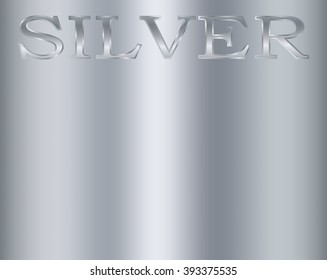 silver background, lettering silver, grey and white, precious metal, vector