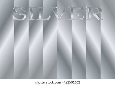 silver background, lettering silver, grey and white, precious metal, vector