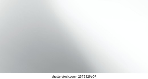 Silver background with metal mirror texture. Chrome gradient surface with light simple modern art