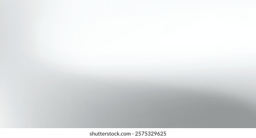 Silver background with metal mirror texture. Chrome gradient surface with light simple modern art design