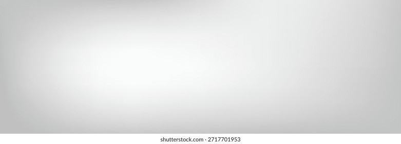 Silberner Hintergrund mit Metallspiegel-Textur. Farbverlauf-Oberfläche mit einfacher abstrakter Lichtkugel.	