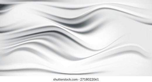 Silberner Hintergrund mit Metallspiegel-Textur. Farbverlauf-Oberfläche mit einfacher abstrakter Lichtkugel. Vektorgrafik	