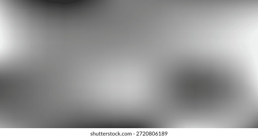 Silberner Hintergrund mit Metallspiegel-Textur. Farbverlauf-Oberfläche mit einfacher abstrakter Lichtkugel.	
