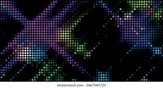 mosaico de fondo plateado con puntos brillantes y estrellas Ilustración vectorial
