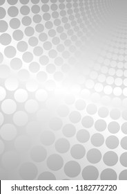 silver background with radial dots pattern
