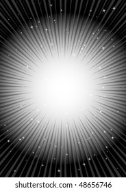 Silver background rays