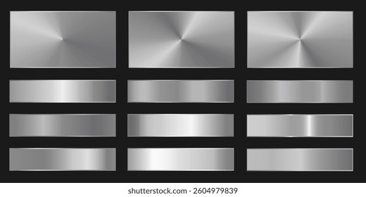 Silver background texture vector icon seamless pattern. Light, realistic, elegant, shiny, metallic and silver gradient illustration. Mesh vector. Design for frame, ribbon, coin, abstract.