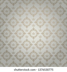 Silver background texture in vintage style for your design, vector image