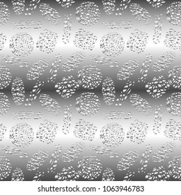 silver background volume shapes seamless pattern abstract