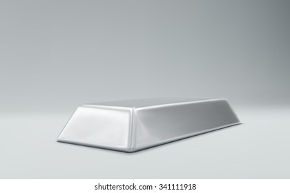 Silver Bar. Vector Illustration