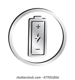 Silver Battery Icon