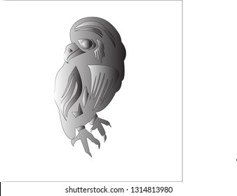 silver bird that is perched