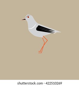 silver bird - vector illustrator