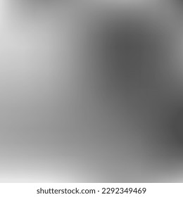 Silver Black Aluminium Smooth Gradient Mesh. Monochrome Grey Minimal Liquid Gradient Backdrop. Vector White Digital Metallic Design Picture. Empty Trendy Watercolor Dark Blurry Background.