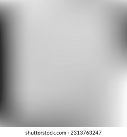 Silver Black Empty Grey Gradient Mesh. Monochrome Digital Trendy Aluminium Gradient Backdrop. Smooth Minimal White Liquid Blurry Background. Dark Metallic Watercolor Vector Design Picture.