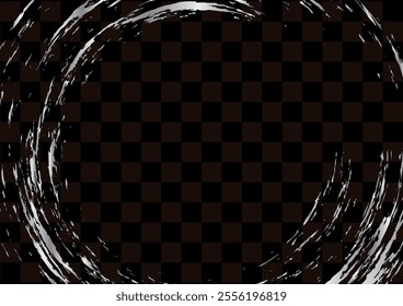 Silver and black Japanese style background material