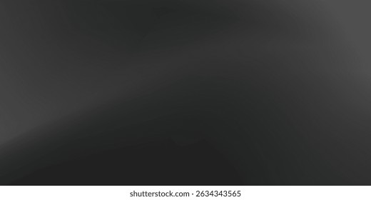 Silver Black and white Original Background. Natural Smooth Surface Illustration. Grey Wavy Gradient Mesh. Blank Metallic Horizontal Lines Backdrop. vector illustration
