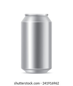 Silver Blank Can Stock Vector (Royalty Free) 241916962 | Shutterstock