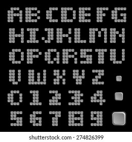 silver block font