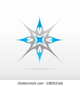silver blue abstract vector  design