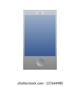 silver blue phone mobile device