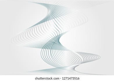 Silver blue propeller background on gray background.