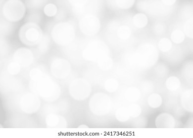 Fondo de Bokeh Plateado. Diseño suave y borroso. Patrón abstracto. Ilustración del vector