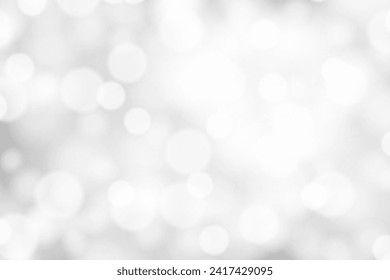 Fondo de Bokeh Plateado. Fondo De Nieve Borrosa. Textura suave. Ilustración del vector