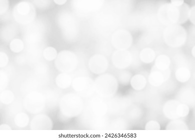 Silver Bokeh Background. Snow Bright Design. Glister Pattern. Vector illustration