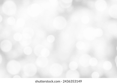 Silver Bokeh Background. Winter Pattern. Snow Festive Texture. Vector illustration