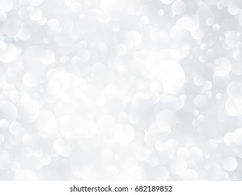 silver bokeh shining background