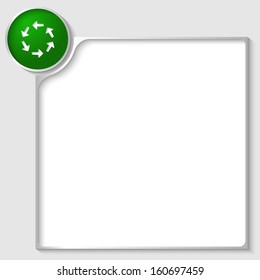 silver box for any text with arrows