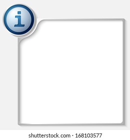 silver box for any text with info icon