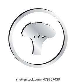 Silver Broccoli Icon