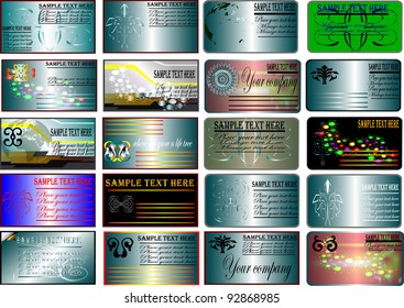 Silver business a card