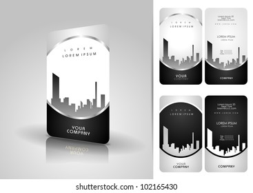 Silver Business Card Set