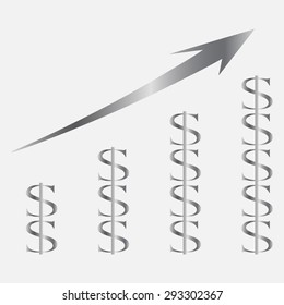 Silver business graph 