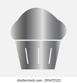 Silver cakes icons vector illustration