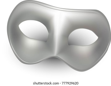 Silver carnival mask