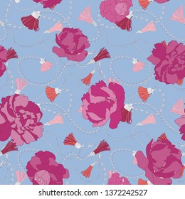 Silver Chain Sesmless Vector Pattern