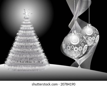 silver christmas background