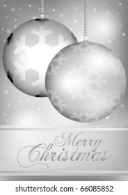 Silver Christmas Background
