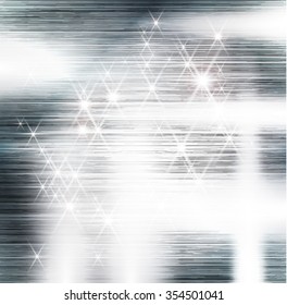 Silver Christmas Background Texture .Metal Surface . Vector .
