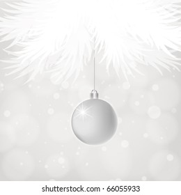 Silver Christmas ball