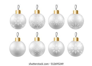 silver christmas balls